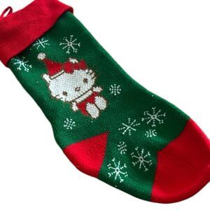 Hello Kitty Christmas stocking knit